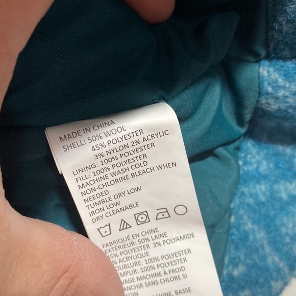 Prana wool coat jacket chevron‎ - Picture 2 of 6